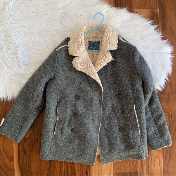 Zara Other - ZARA KNIT WEAR boys double breasted pea coat 11-12